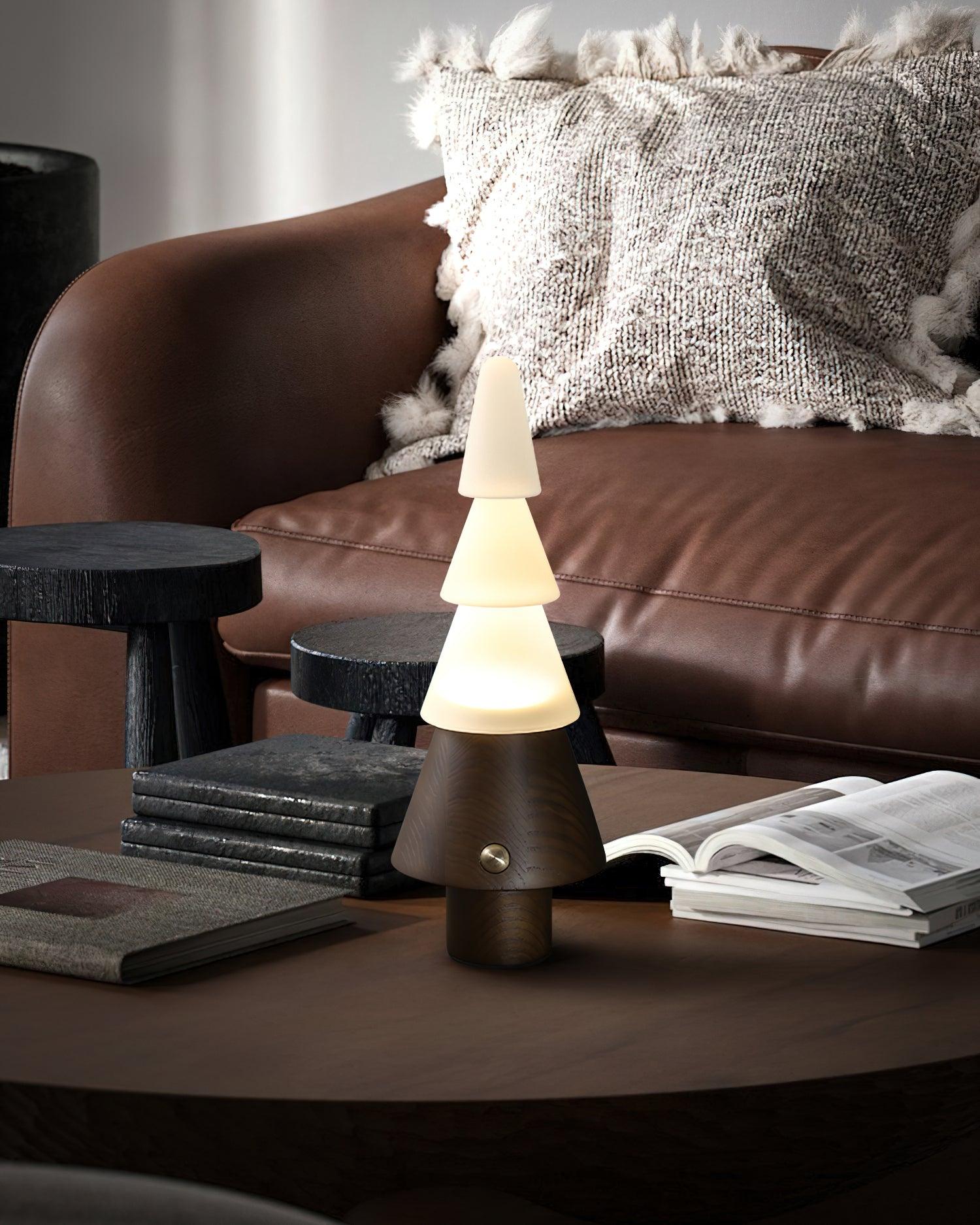 Olivia Modern Wood Table Lamp-Neutral Decor