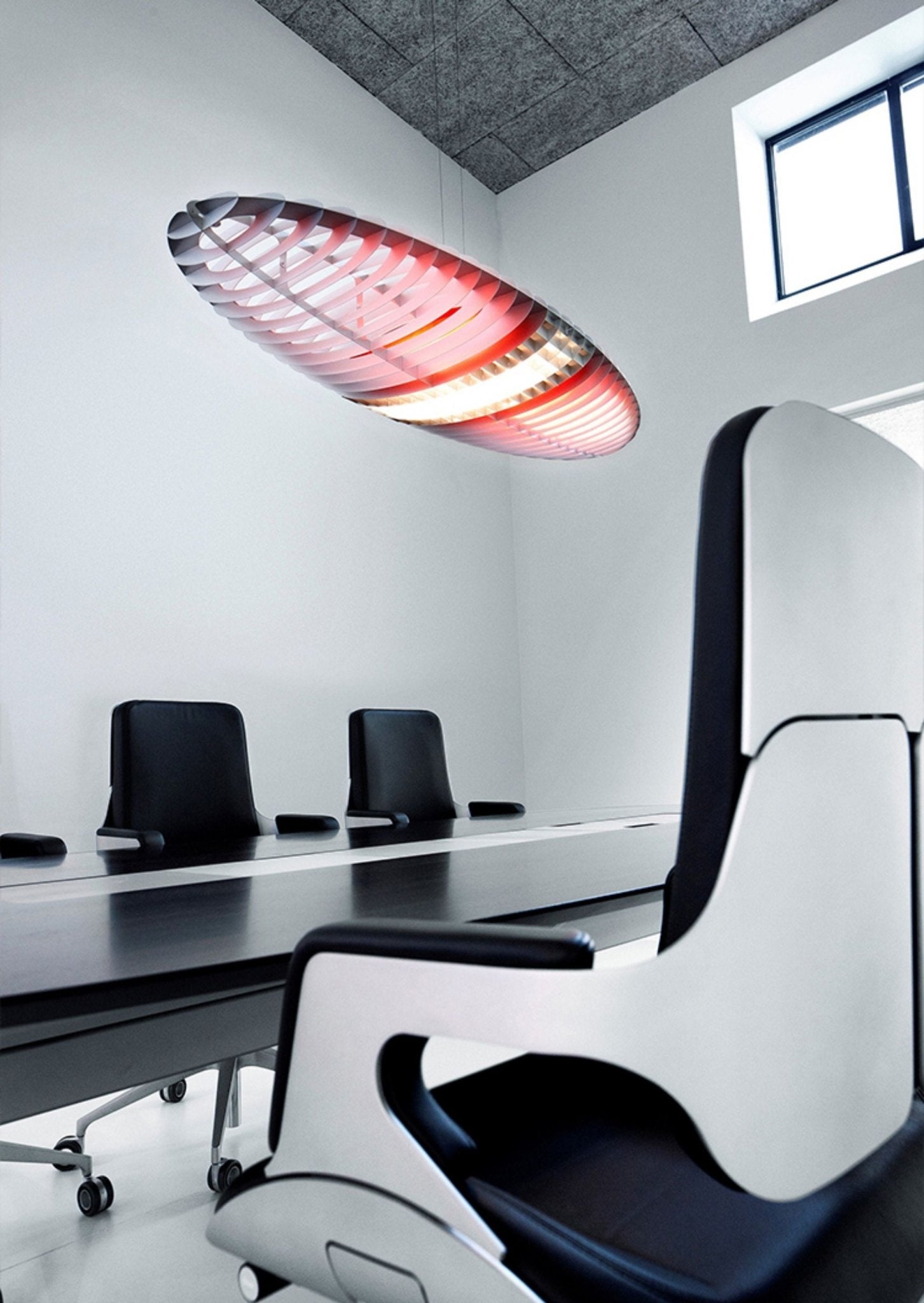 Chroma Glide Suspension Lamp-Neutral Decor
