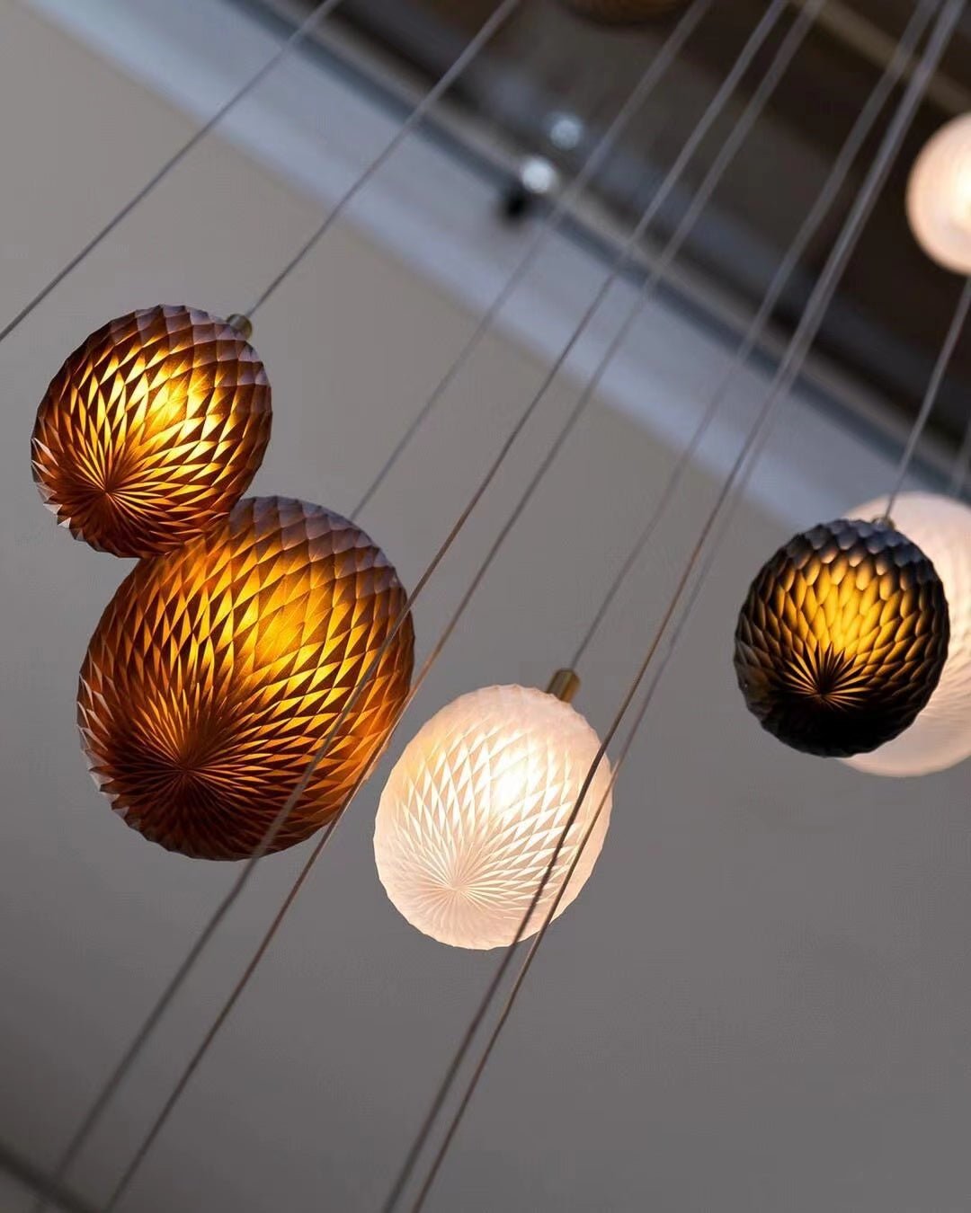Chromatic Gem Drop Chandelier-Neutral Decor