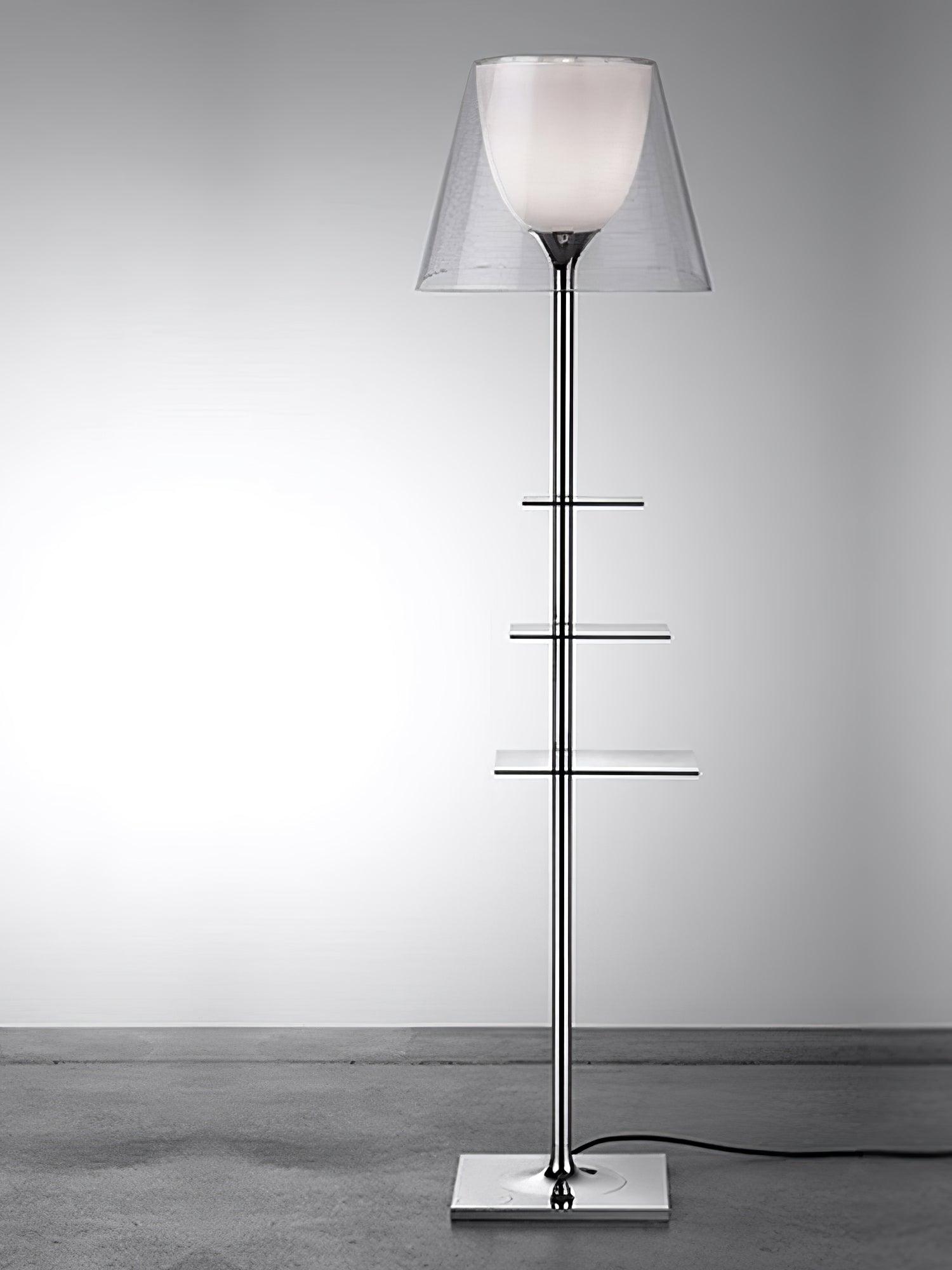 Wavlen Fabric Contemporary Table Floor Lamp-Neutral Decor