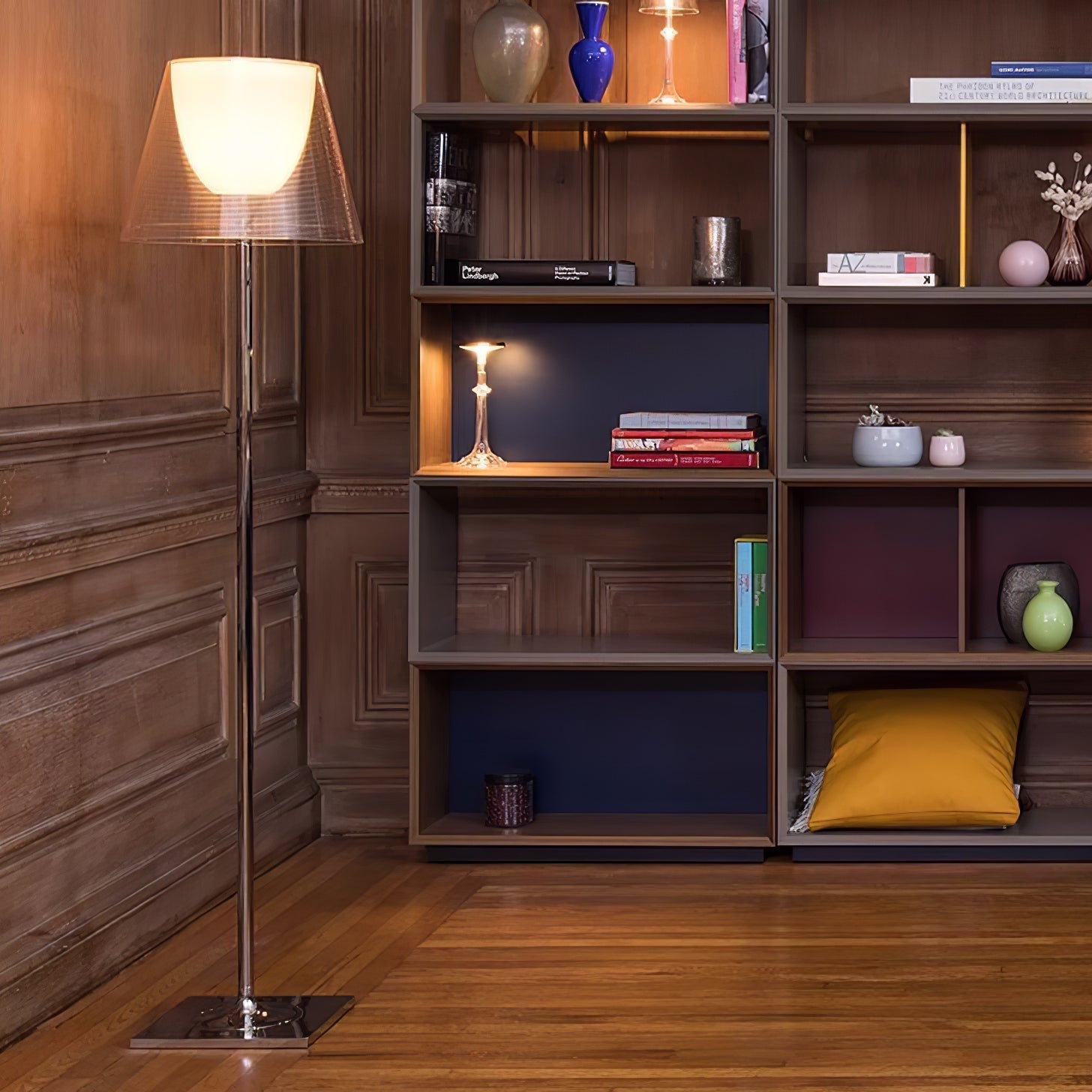 Garlan Modern Acrylic Floor Lamp-Neutral Decor