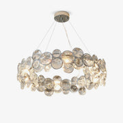 Cuthaiel Postmodern Luxury Round Chrome Crystal Chandelier-Neutral Decor