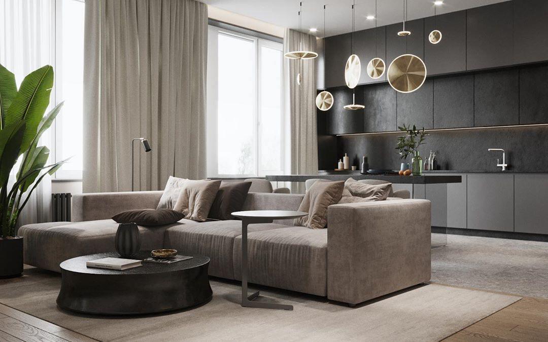 Uvenisra Modern Minimalist Dish Pendant Light-Neutral Decor