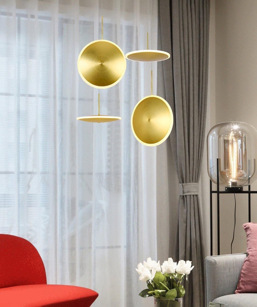 Uvenisra Modern Minimalist Dish Pendant Light-Neutral Decor