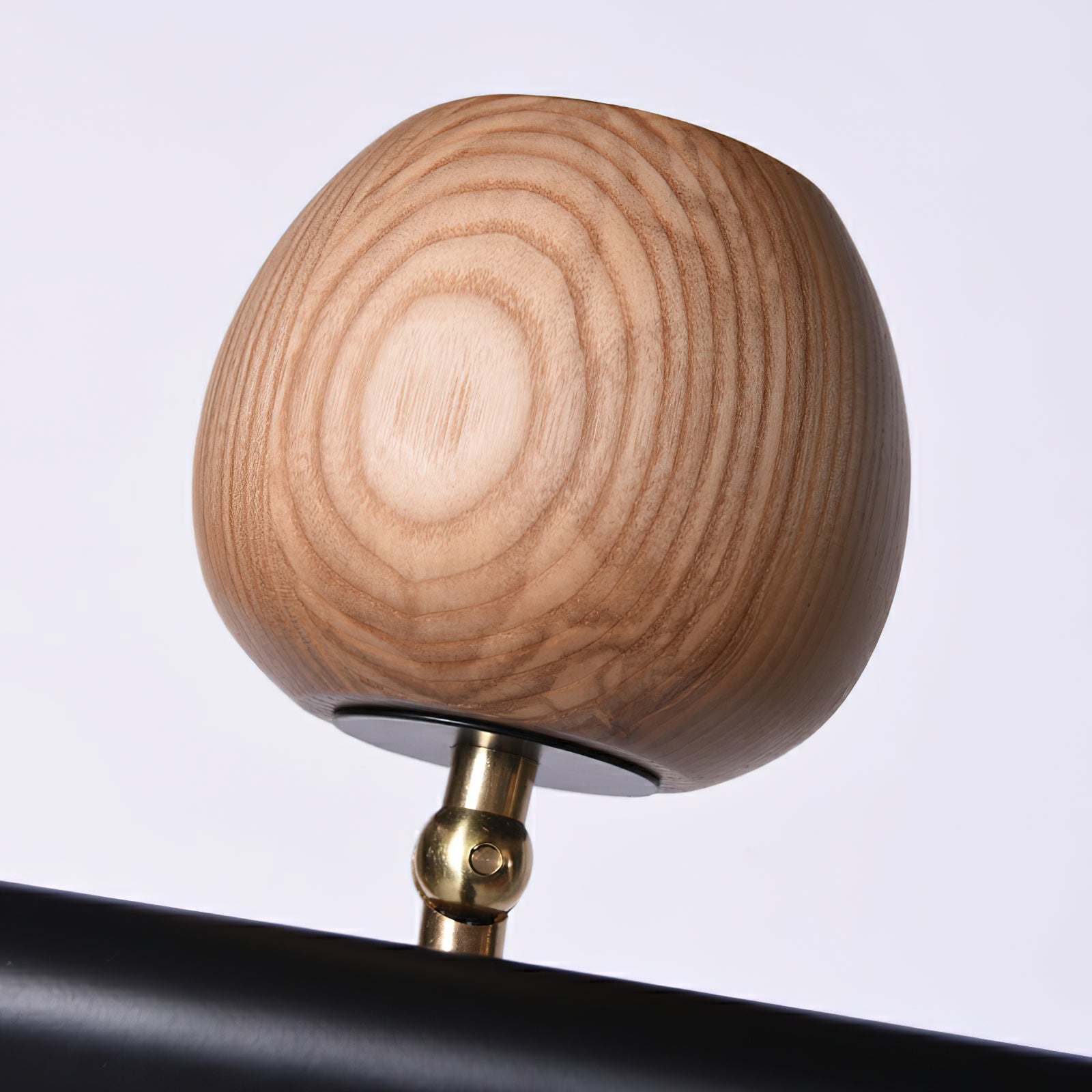 Avelira Rustic Wood Globe Linear Pendant Light-Neutral Decor
