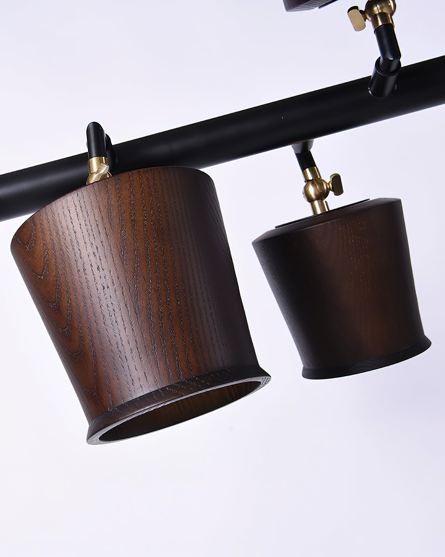 Avelira Rustic Wood Globe Linear Pendant Light-Neutral Decor
