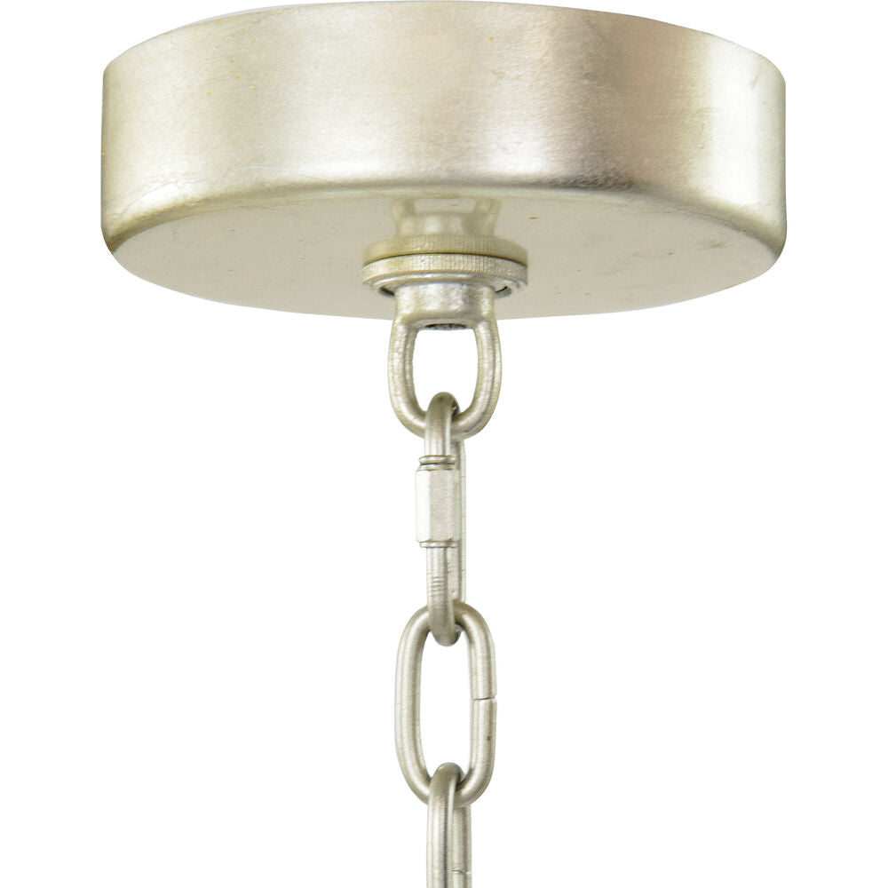 Close-up of the soft white ceramic glaze on a single flower-shaped shade.