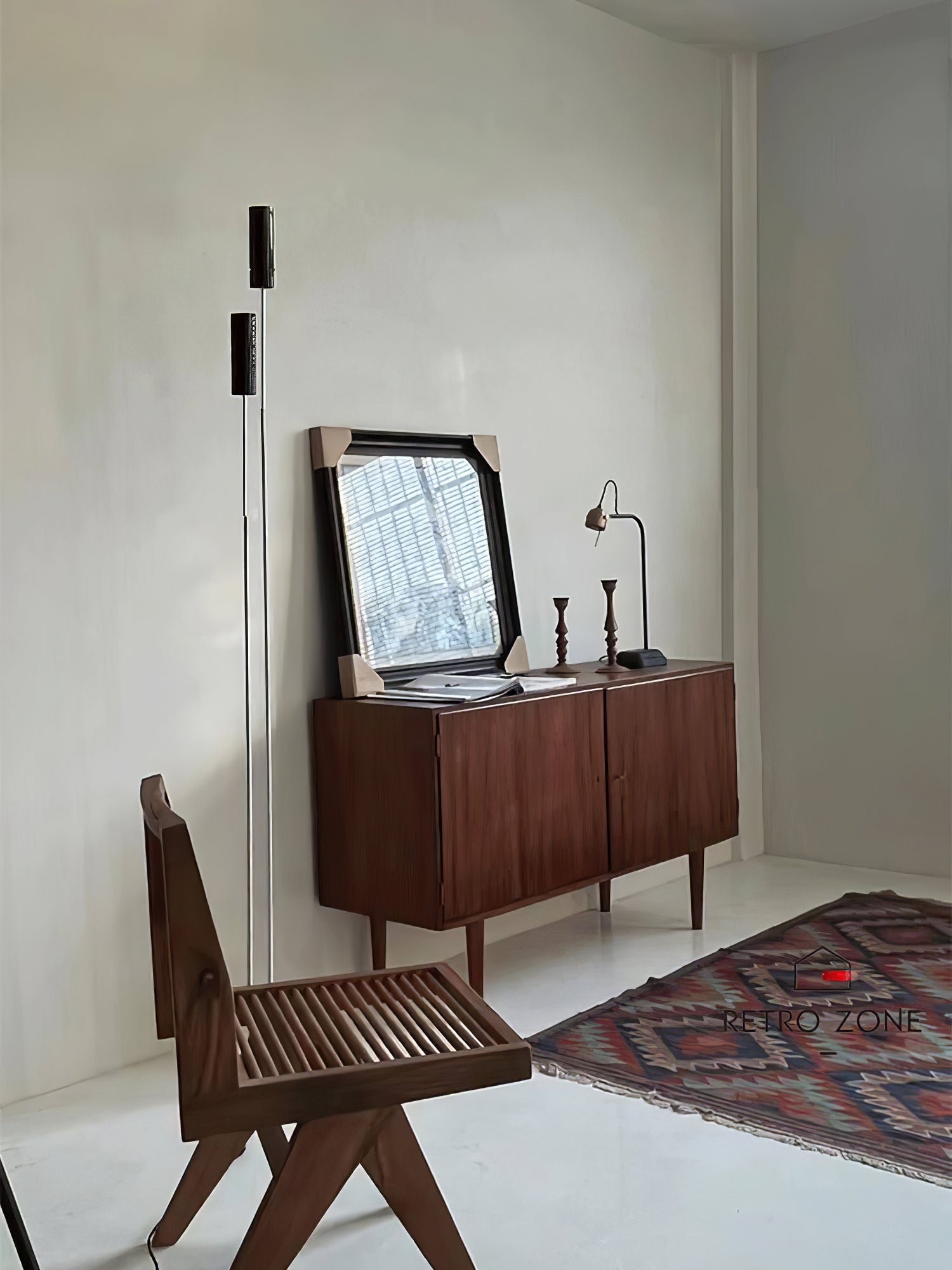 Telum Minimalist Black Floor Lamp-Neutral Decor