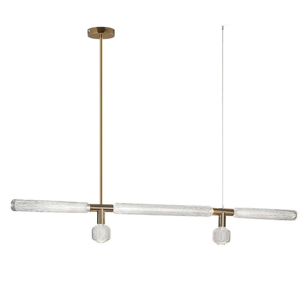Tika Pendant Lamp Crystal Cylinder Cipher Contemporary-Neutral Decor