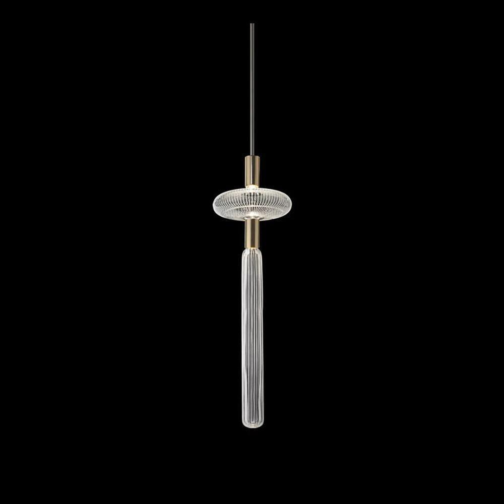 Tika Pendant Lamp Crystal Cylinder Cipher Contemporary-Neutral Decor