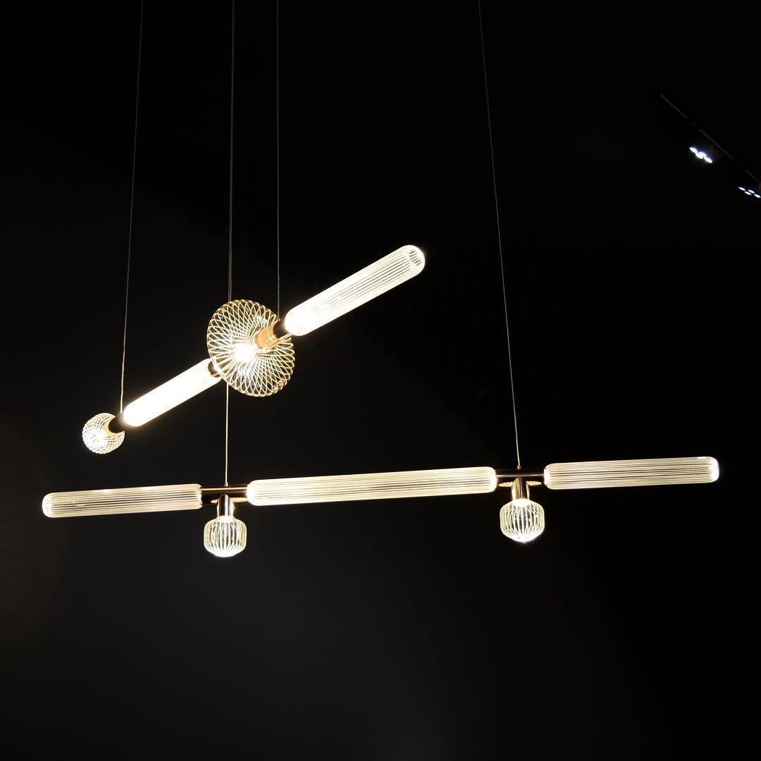 Tika Pendant Lamp Crystal Cylinder Cipher Contemporary-Neutral Decor