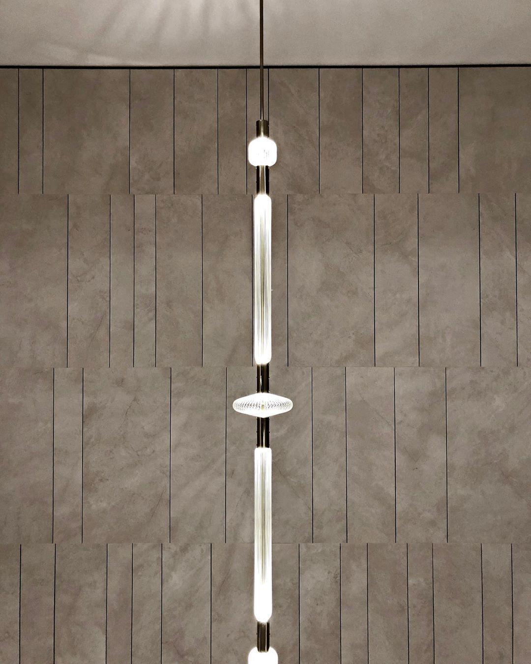 Tika Pendant Lamp Crystal Cylinder Cipher Contemporary-Neutral Decor