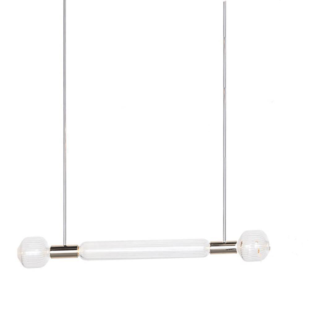 Tika Pendant Lamp Crystal Cylinder Cipher Contemporary-Neutral Decor