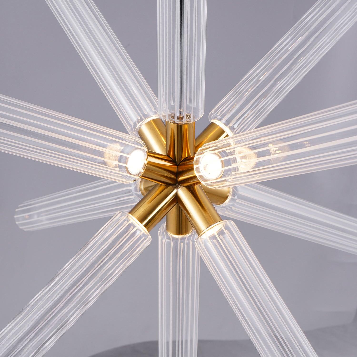Tika Pendant Lamp Crystal Cylinder Cipher Contemporary-Neutral Decor