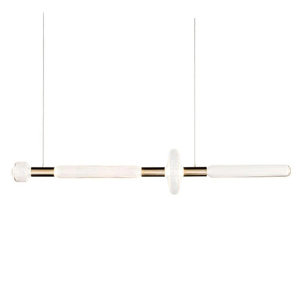 Tika Pendant Lamp Crystal Cylinder Cipher Contemporary-Neutral Decor