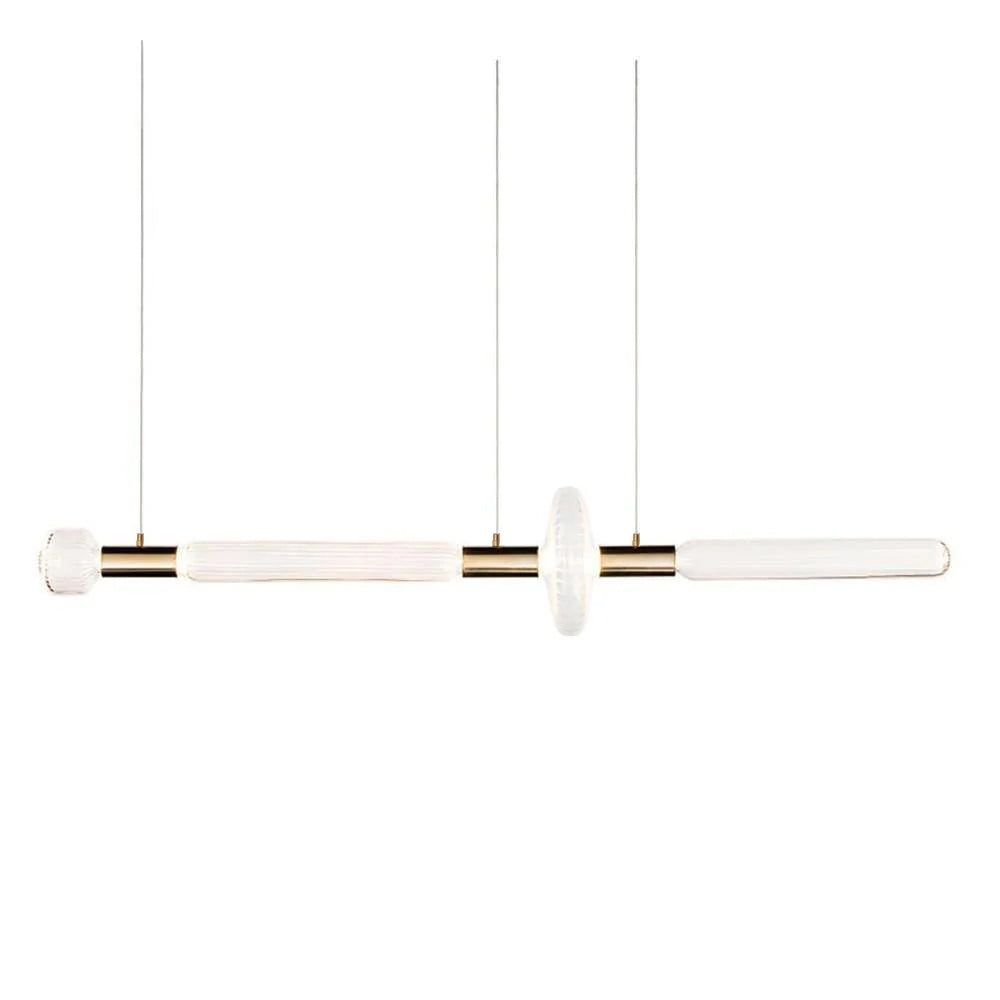 Tika Pendant Lamp Crystal Cylinder Cipher Contemporary-Neutral Decor