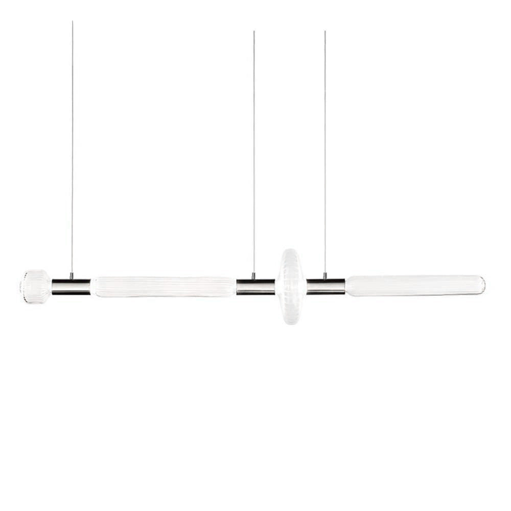 Tika Pendant Lamp Crystal Cylinder Cipher Contemporary-Neutral Decor