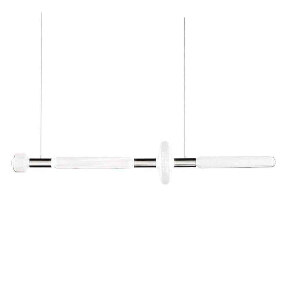 Tika Pendant Lamp Crystal Cylinder Cipher Contemporary-Neutral Decor
