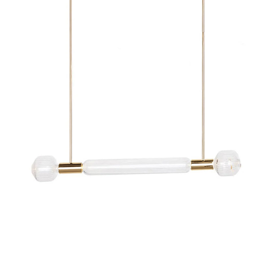 Tika Pendant Lamp Crystal Cylinder Cipher Contemporary-Neutral Decor