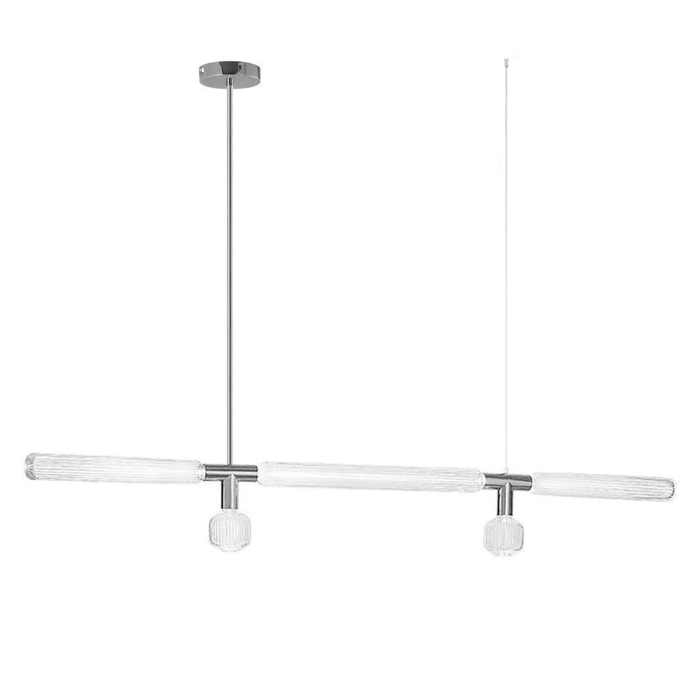 Tika Pendant Lamp Crystal Cylinder Cipher Contemporary-Neutral Decor