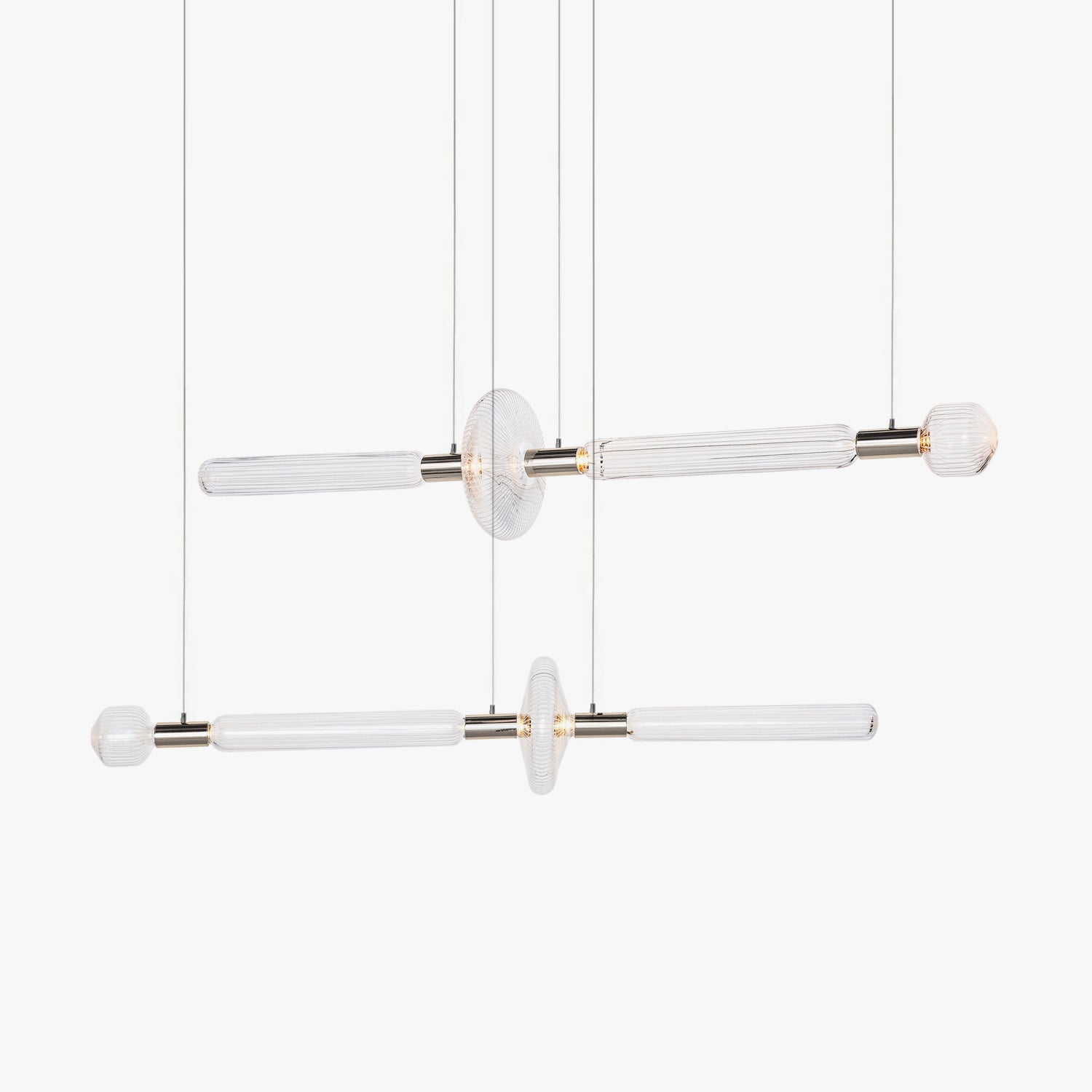 Tika Pendant Lamp Crystal Cylinder Cipher Contemporary-Neutral Decor