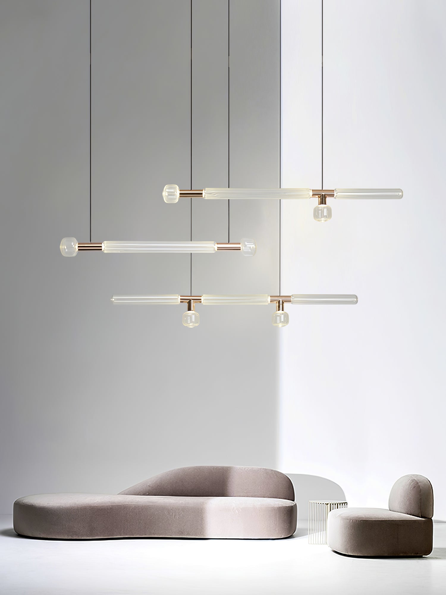 Tika Pendant Lamp Crystal Cylinder Cipher Contemporary-Neutral Decor