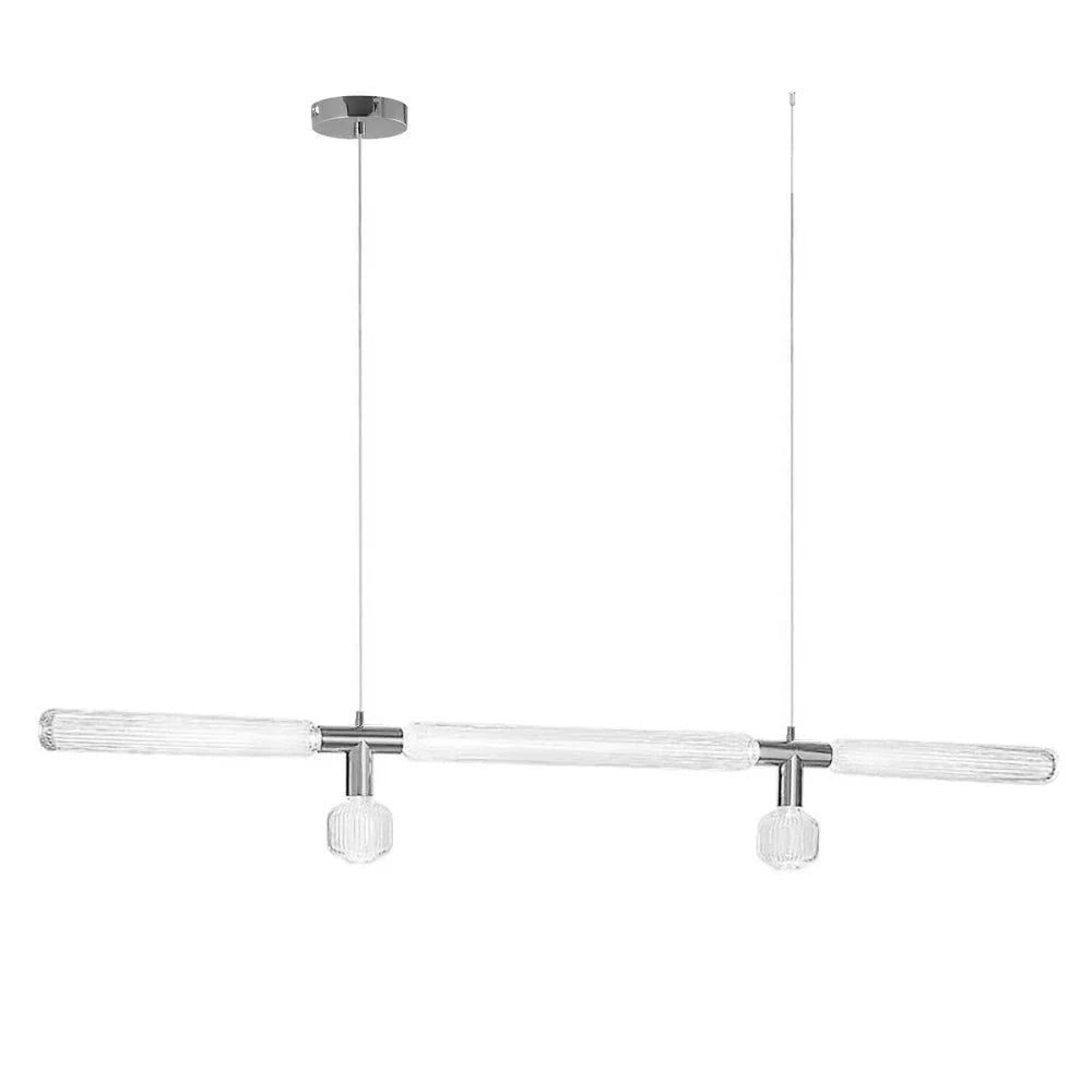 Tika Pendant Lamp Crystal Cylinder Cipher Contemporary-Neutral Decor