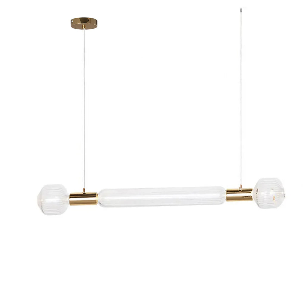 Tika Pendant Lamp Crystal Cylinder Cipher Contemporary-Neutral Decor