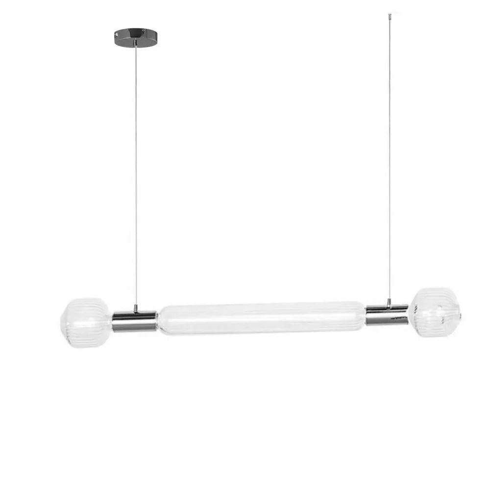 Tika Pendant Lamp Crystal Cylinder Cipher Contemporary-Neutral Decor