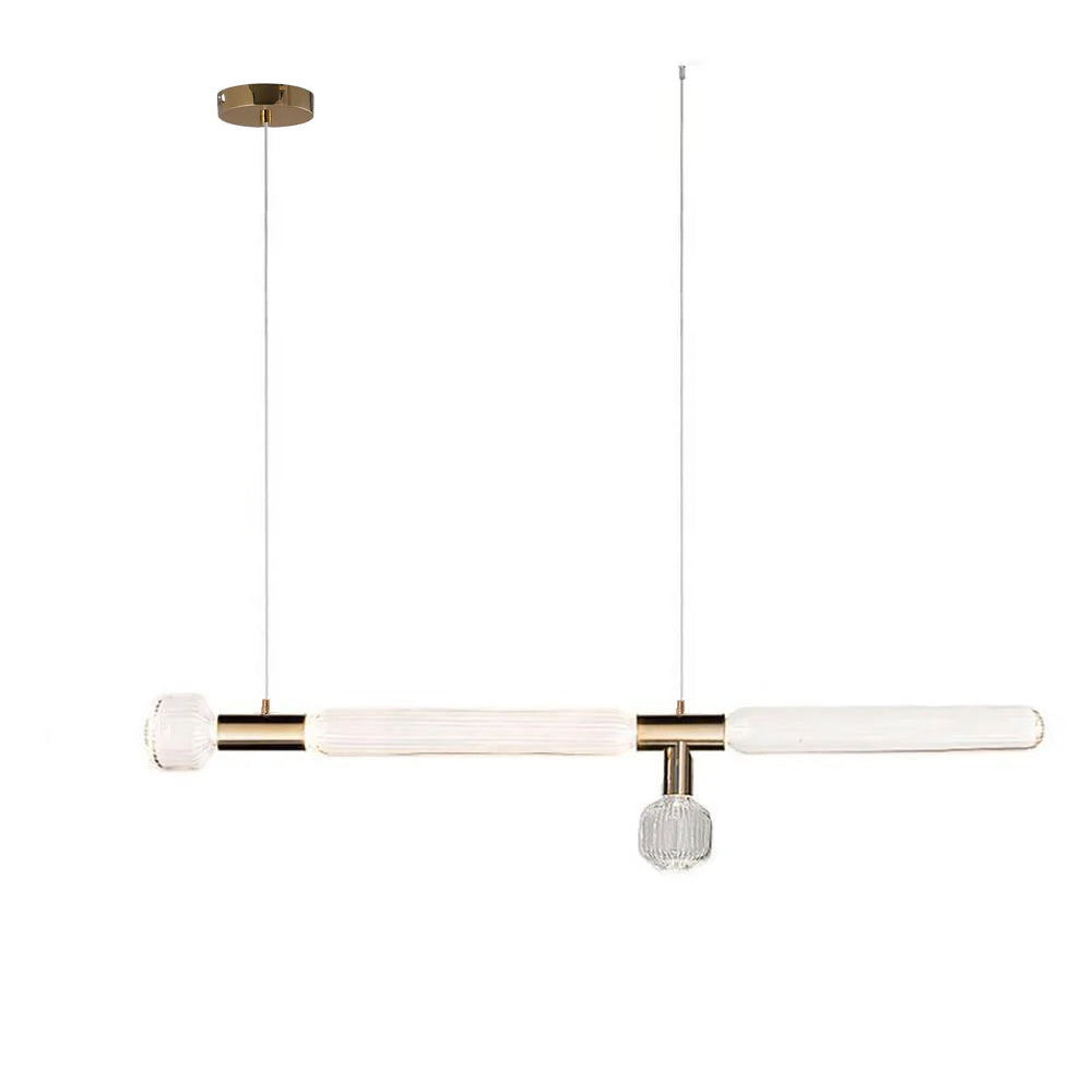 Tika Pendant Lamp Crystal Cylinder Cipher Contemporary-Neutral Decor