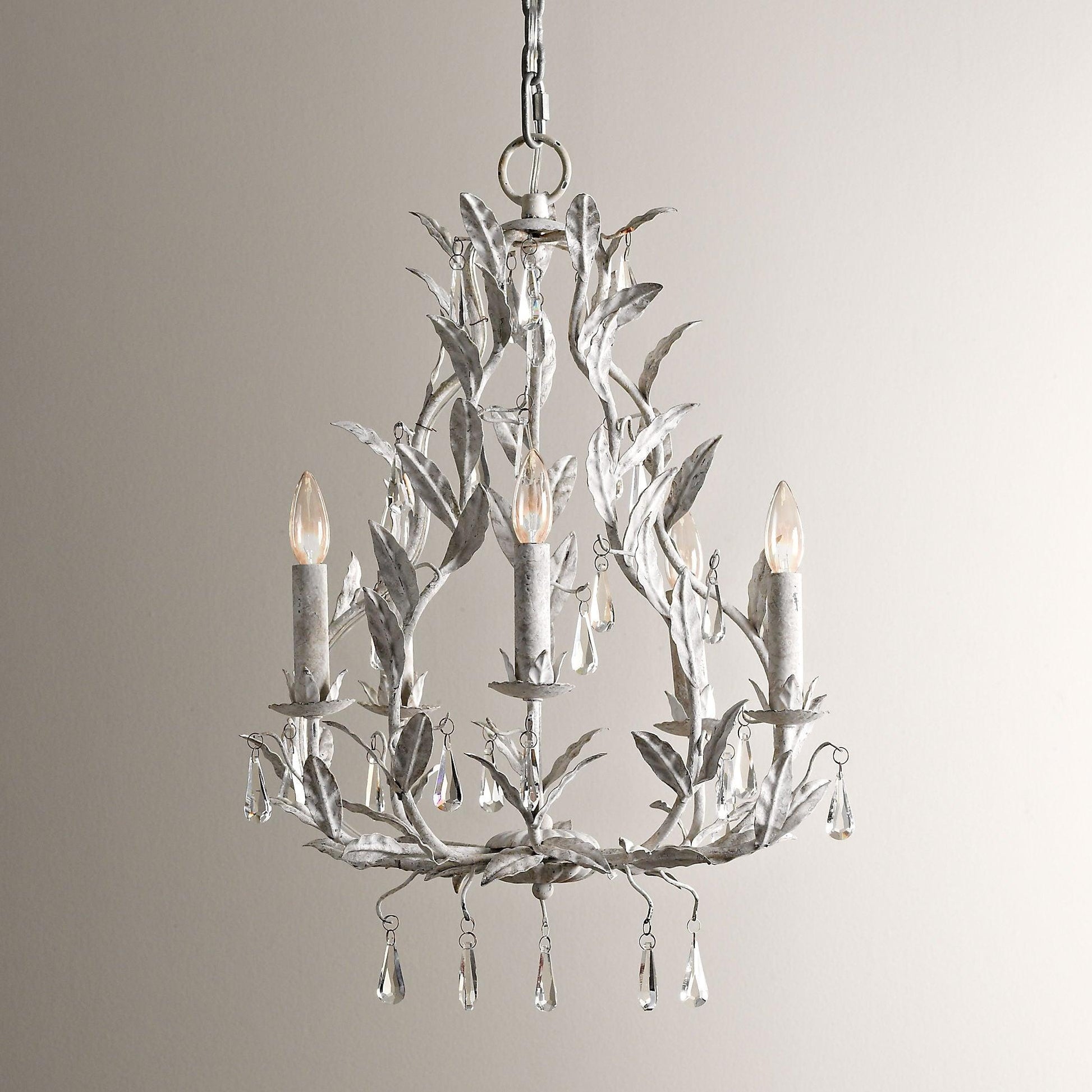 Sylvia Vintage Glass Chandelier-Neutral Decor