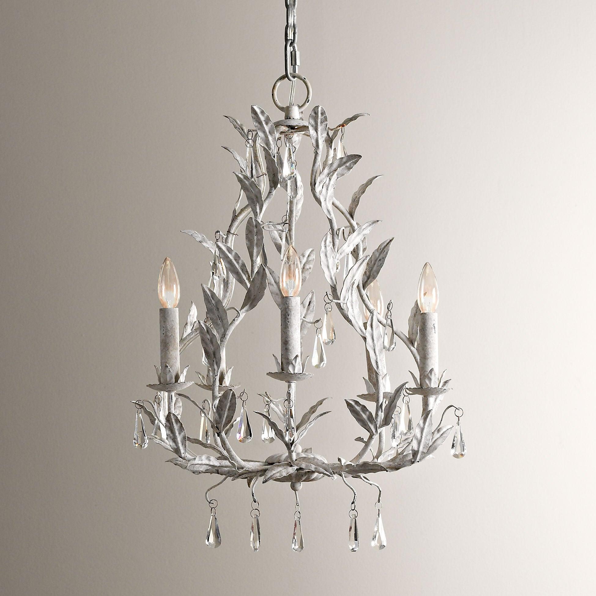 Sylvia Vintage Glass Chandelier-Neutral Decor