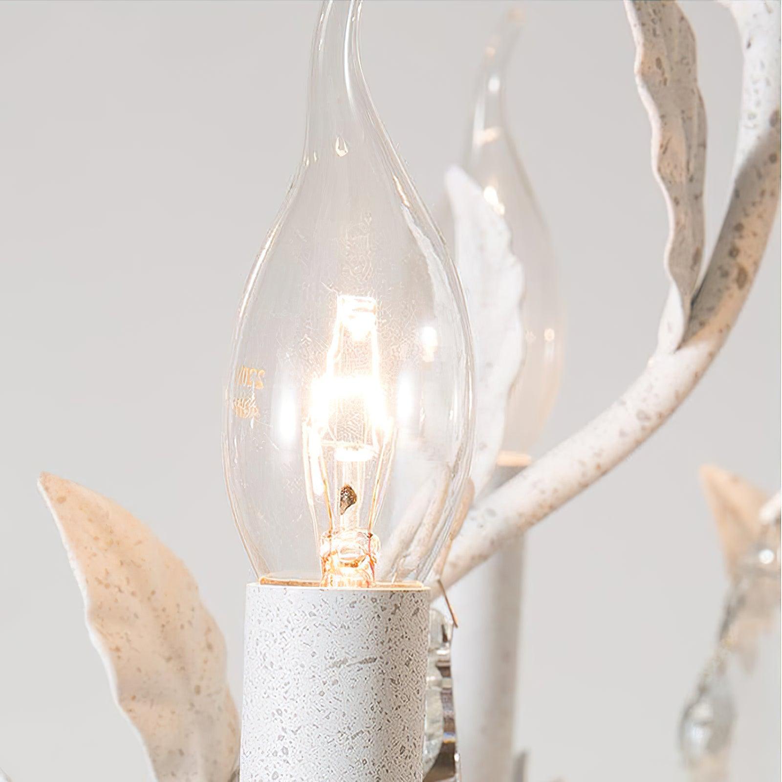 Sylvia Vintage Glass Chandelier-Neutral Decor