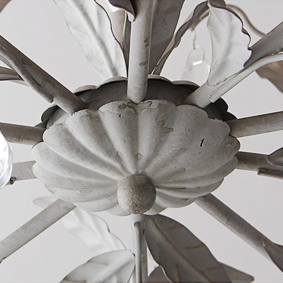 Sylvia Vintage Glass Chandelier-Neutral Decor