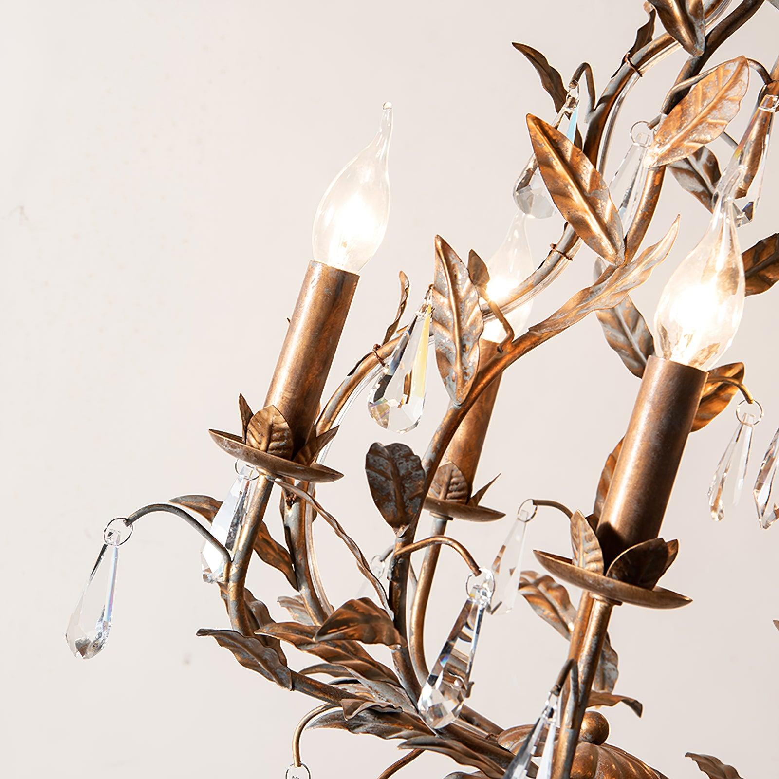 Sylvia Vintage Glass Chandelier-Neutral Decor