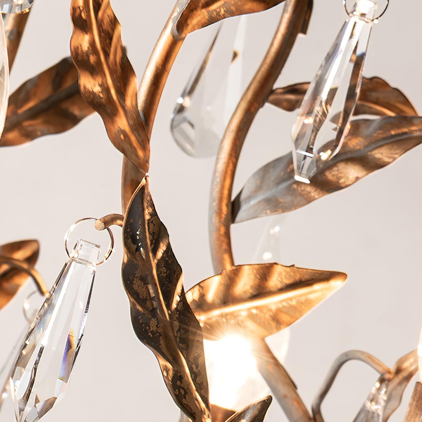Sylvia Vintage Glass Chandelier-Neutral Decor