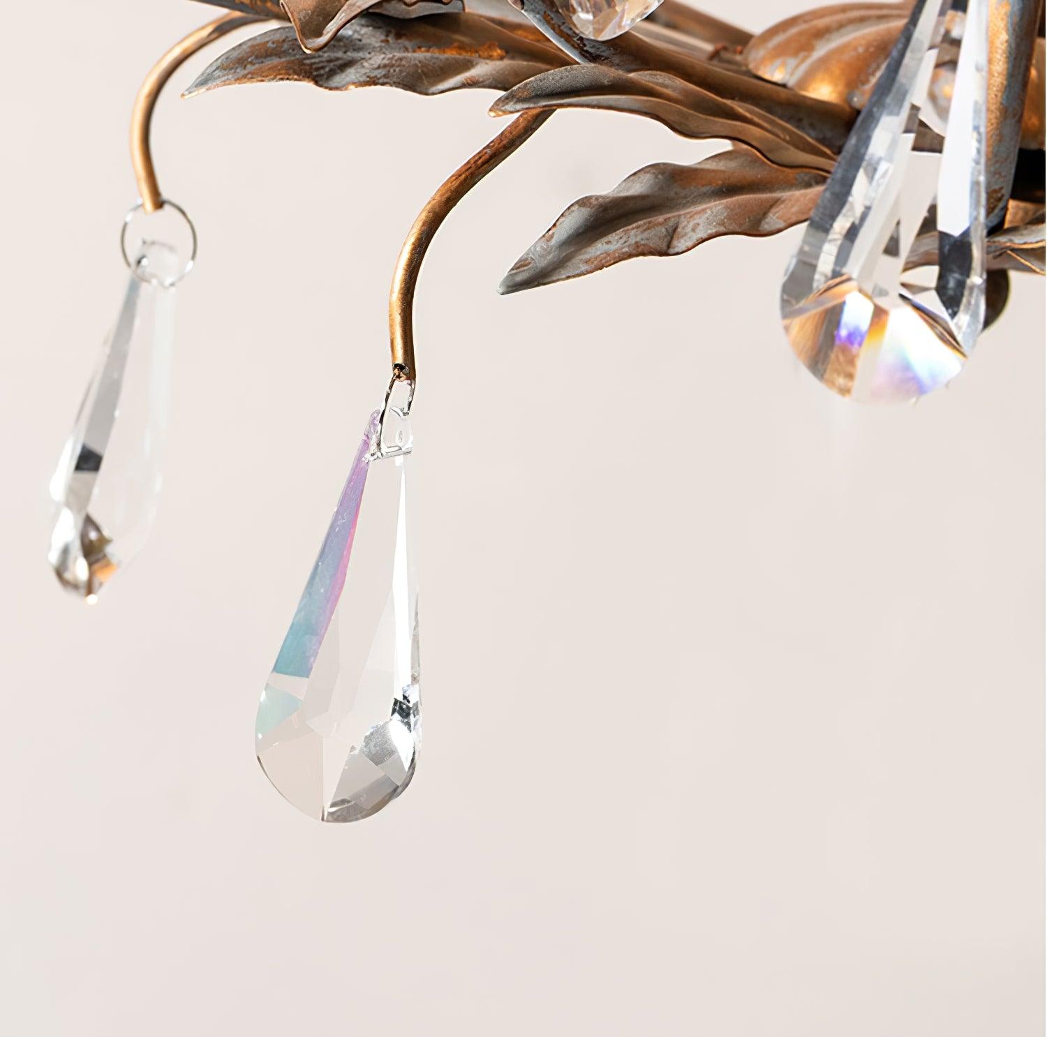 Sylvia Vintage Glass Chandelier-Neutral Decor