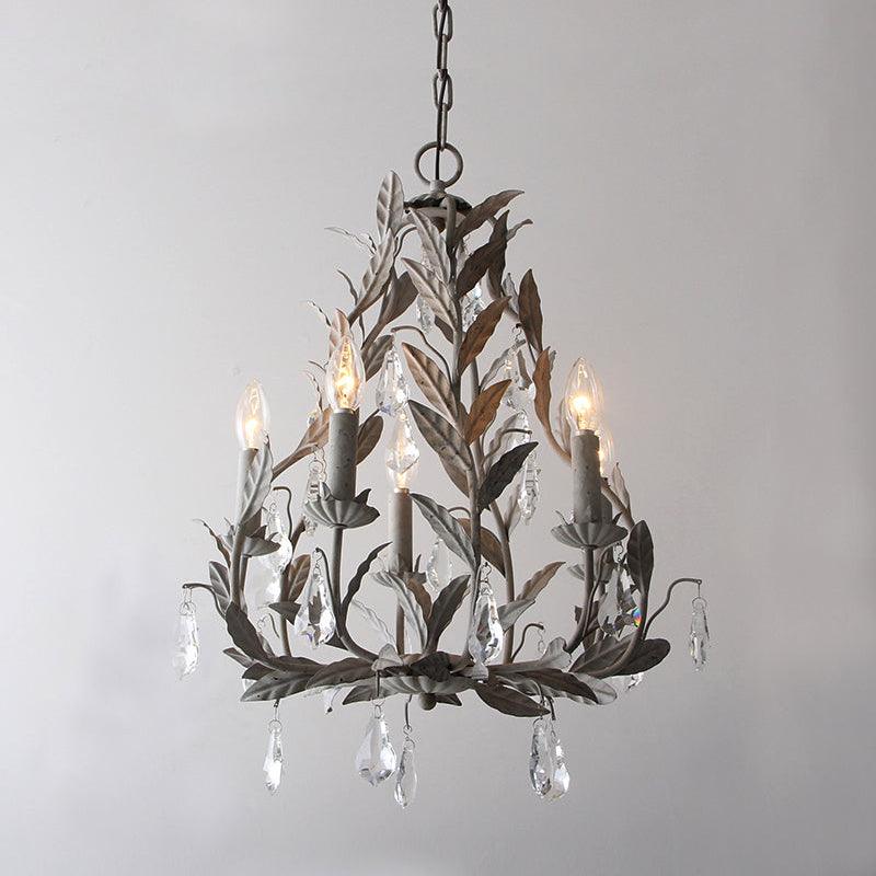 Sylvia Vintage Glass Chandelier-Neutral Decor
