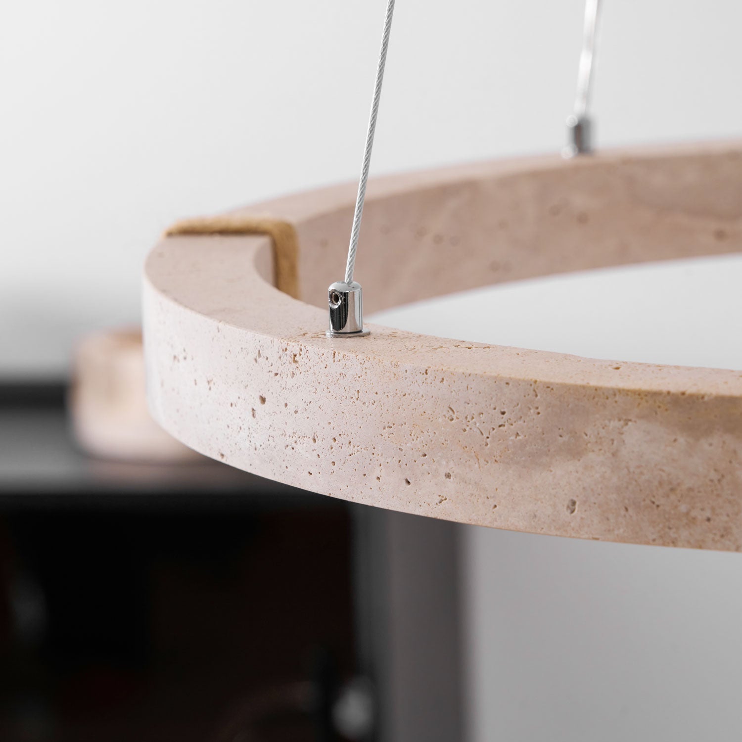 Alsilis Travertine Chandelier-Neutral Decor