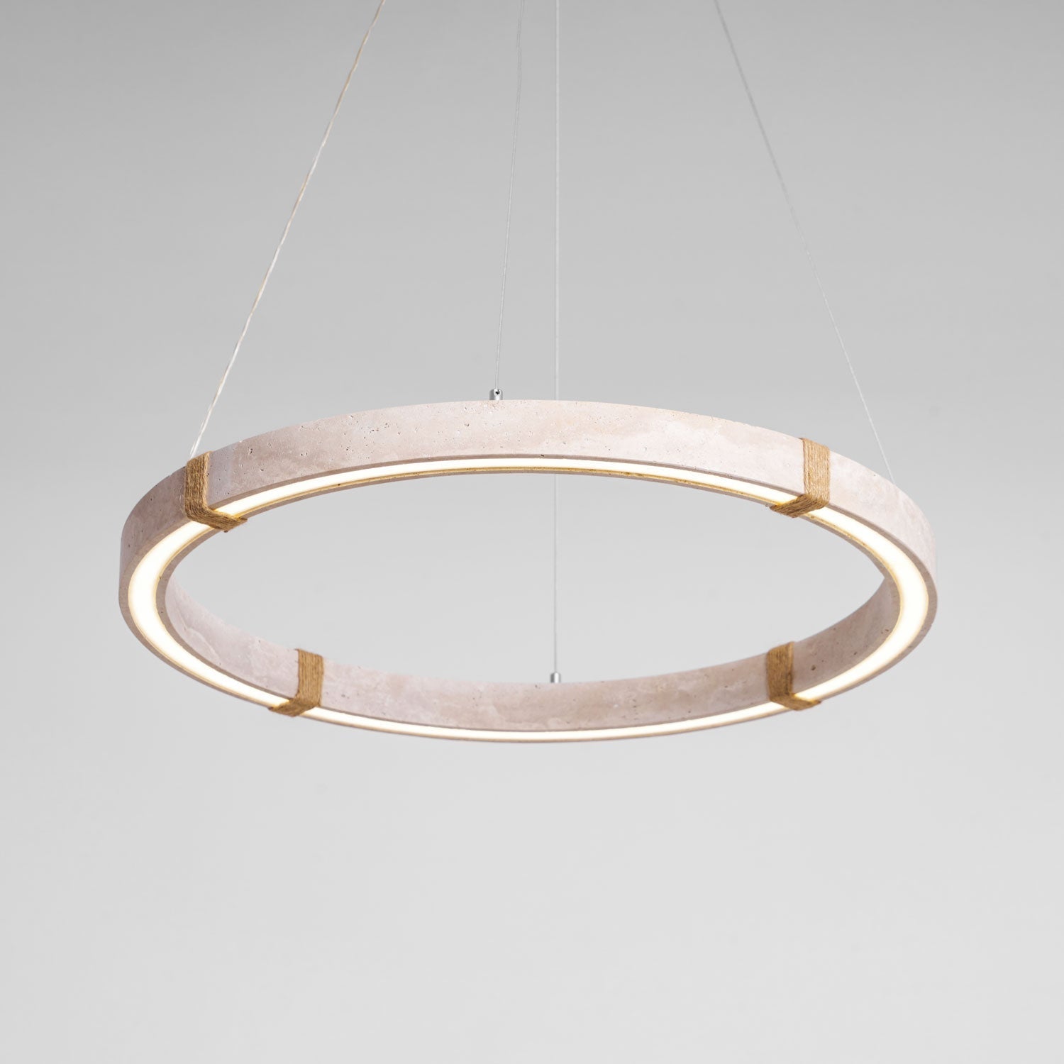 Alsilis Travertine Chandelier-Neutral Decor
