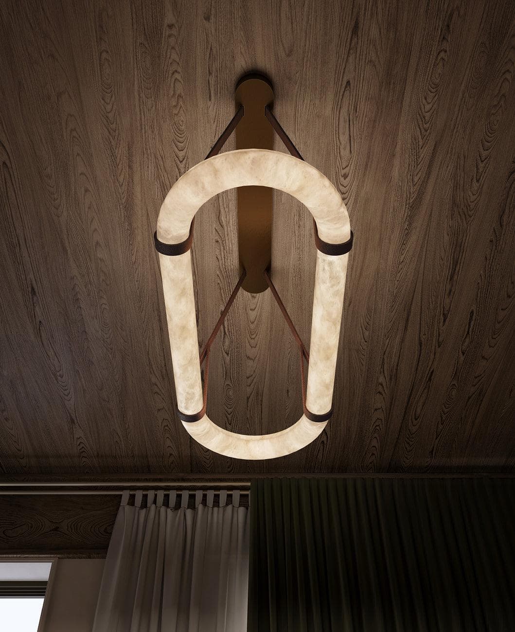 Nerina Alabaster Pendant Light-Neutral Decor