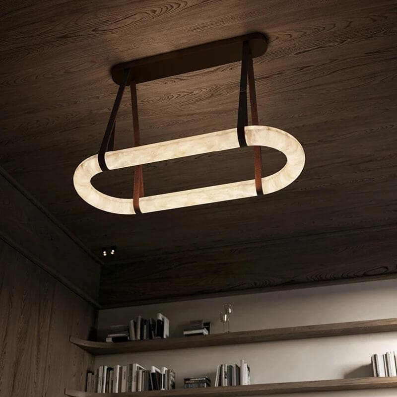Nerina Alabaster Pendant Light-Neutral Decor
