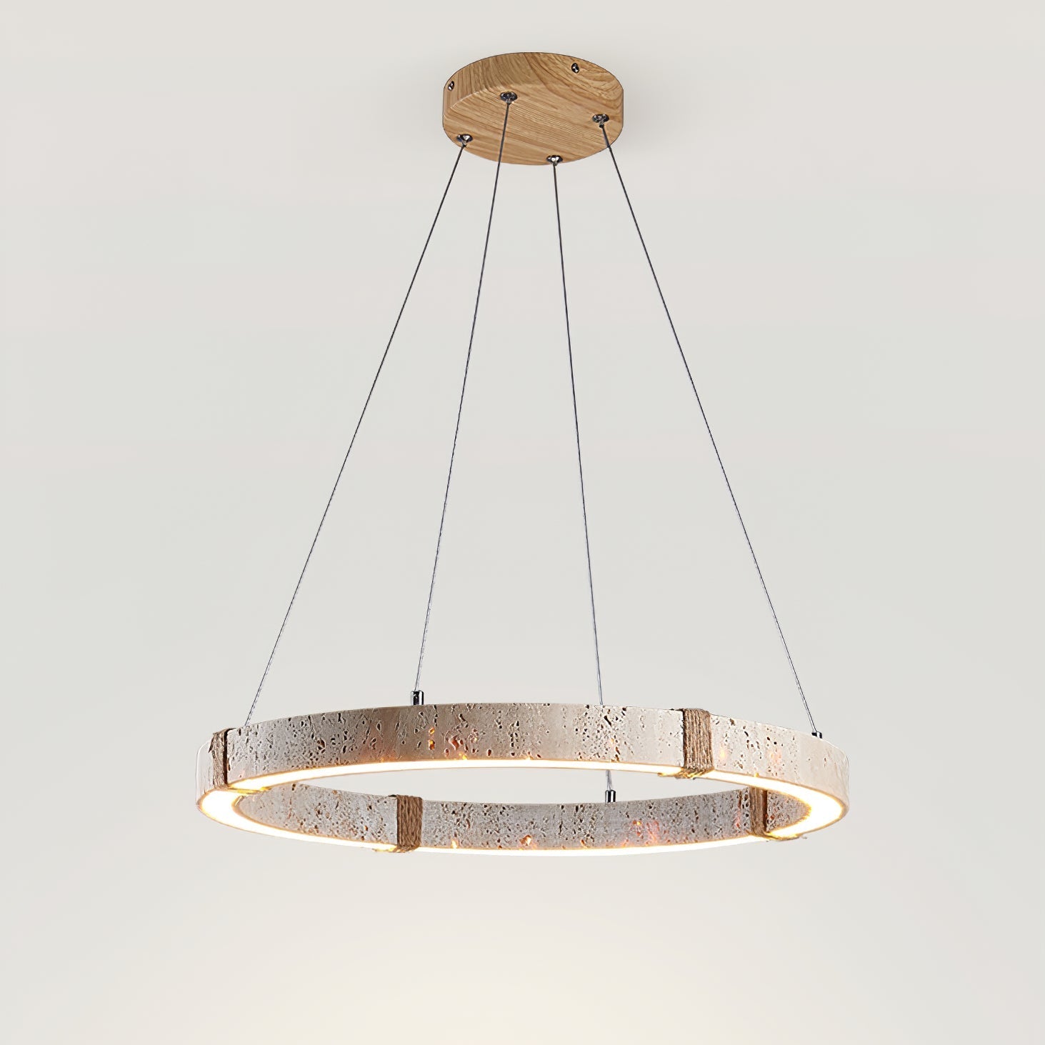 Alsilis Travertine Chandelier-Neutral Decor
