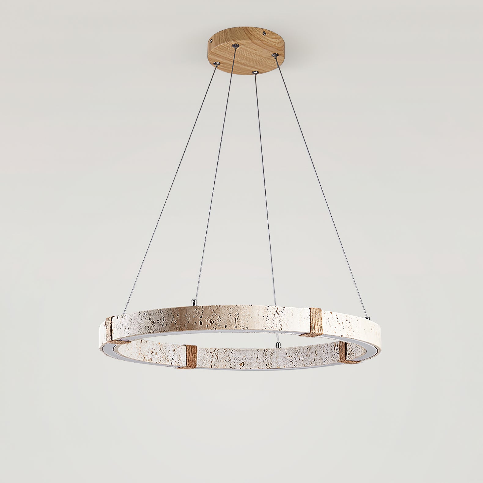 Alsilis Travertine Chandelier-Neutral Decor