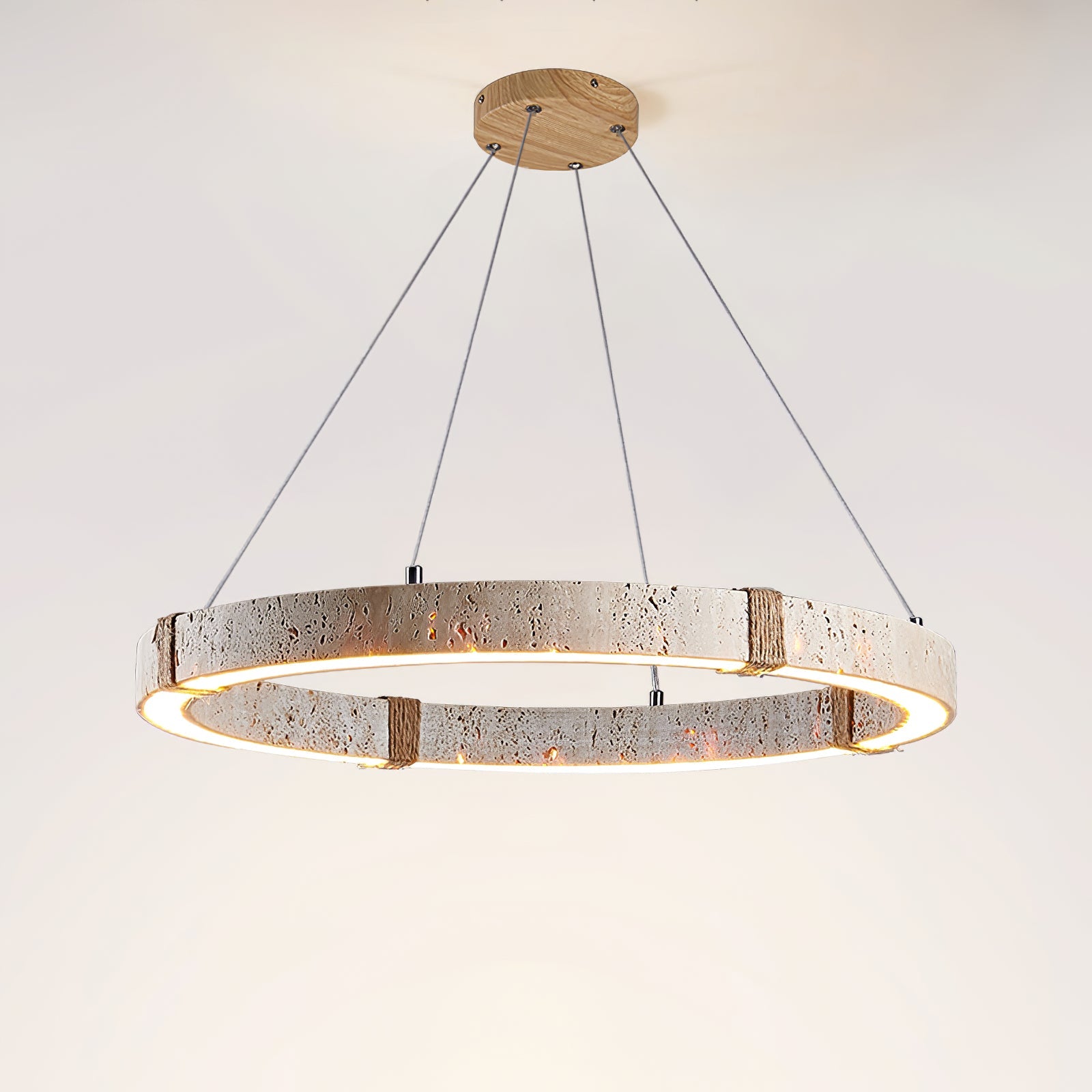 Alsilis Travertine Chandelier-Neutral Decor