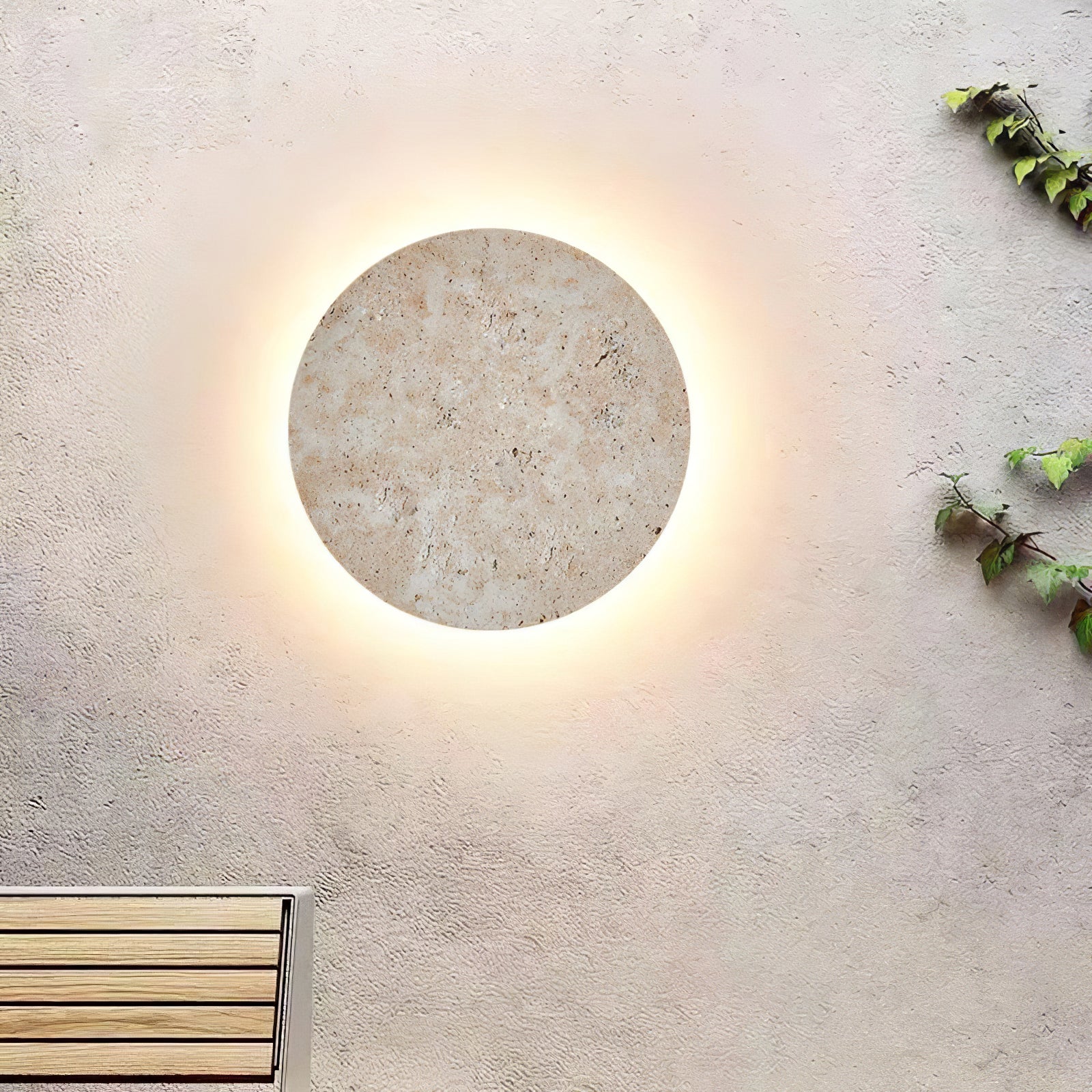Aurzoren Minimalist Travertine Wall Light-Neutral Decor