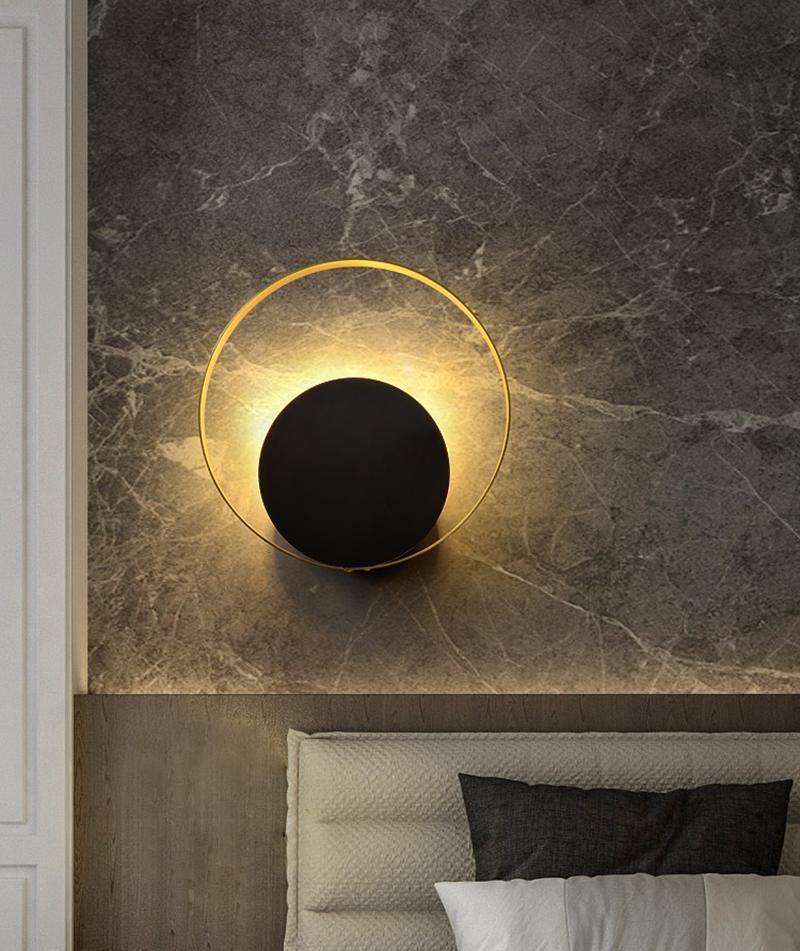 Erliren Modern Minimalist Circle Wall Lamp-Neutral Decor