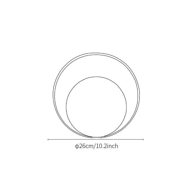 Erliren Modern Minimalist Circle Wall Lamp-Neutral Decor