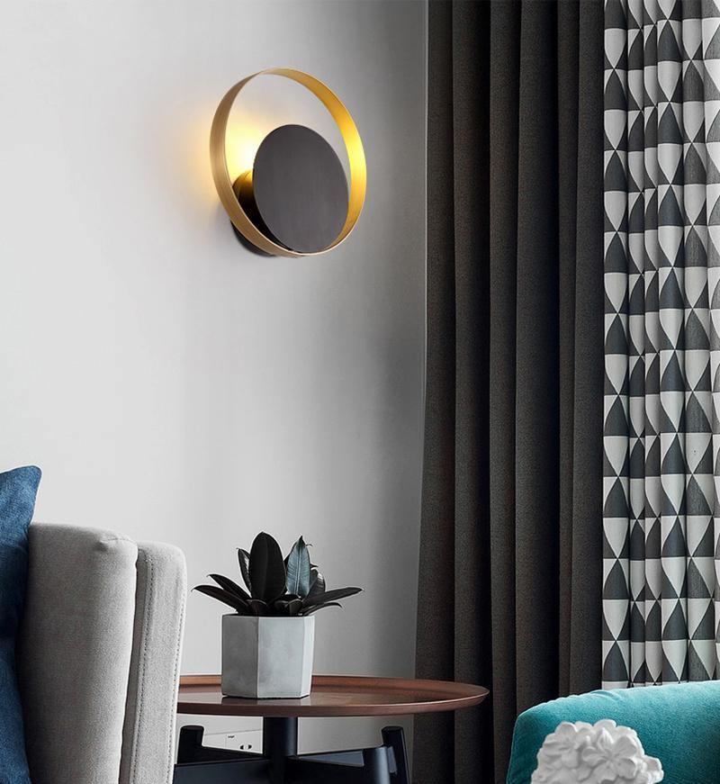 Erliren Modern Minimalist Circle Wall Lamp-Neutral Decor