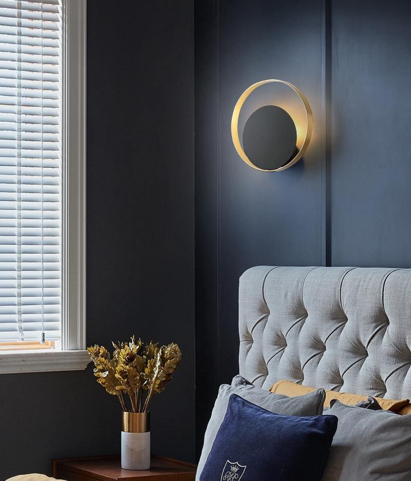Erliren Modern Minimalist Circle Wall Lamp-Neutral Decor